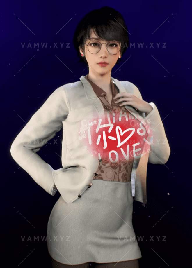 [人物]VR真实女友游戏人物卡 private_secretary–女秘书/[Character] VR Real Girlfriend Game Character Card private_secretary–Female Secretary-VAM资源站