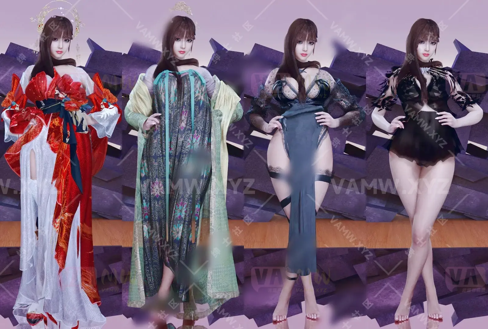 【精】VAM服饰合集Qing服装资源合集 更新至【2025-01-02】 -VAM资源站