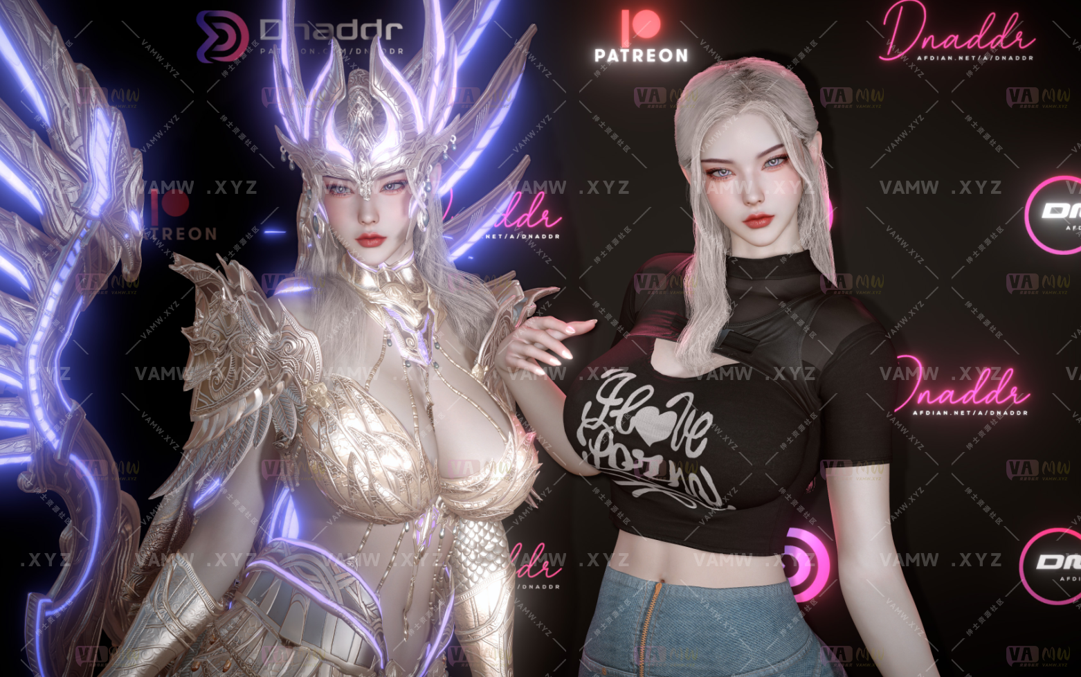 [VAM人物]真实女友游戏 Dnaddr.Mona梦娜_AFD/[VAM Character] Real Girlfriend Game Dnaddr.Mona_AFD-VAM资源站