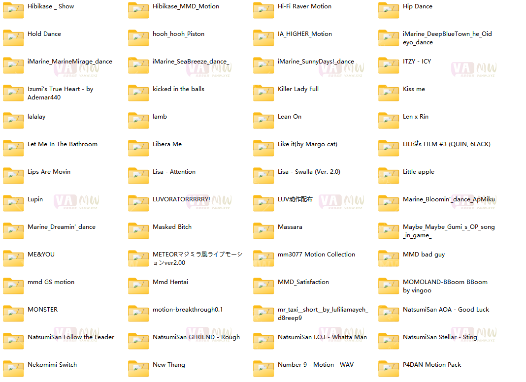 图片[3]-[VAM舞蹈] VMD资源 307部各类舞蹈资源整合包 9.9G-VAM资源站