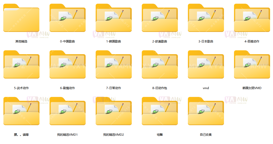 [VAM舞蹈]VMD资源 极品舞蹈动作合集 120G 分包压缩-VAM资源站