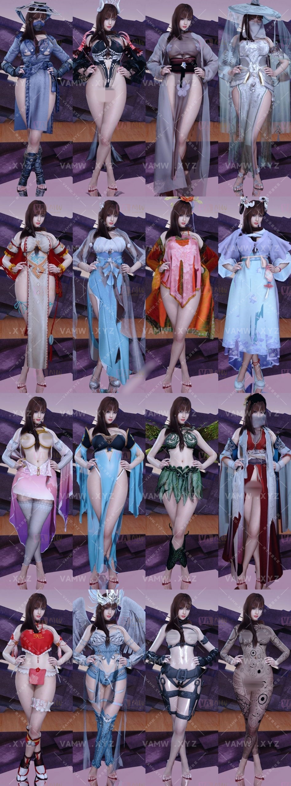 【精】VAM服饰合集Qing服装资源合集 更新至【2025-01-02】 