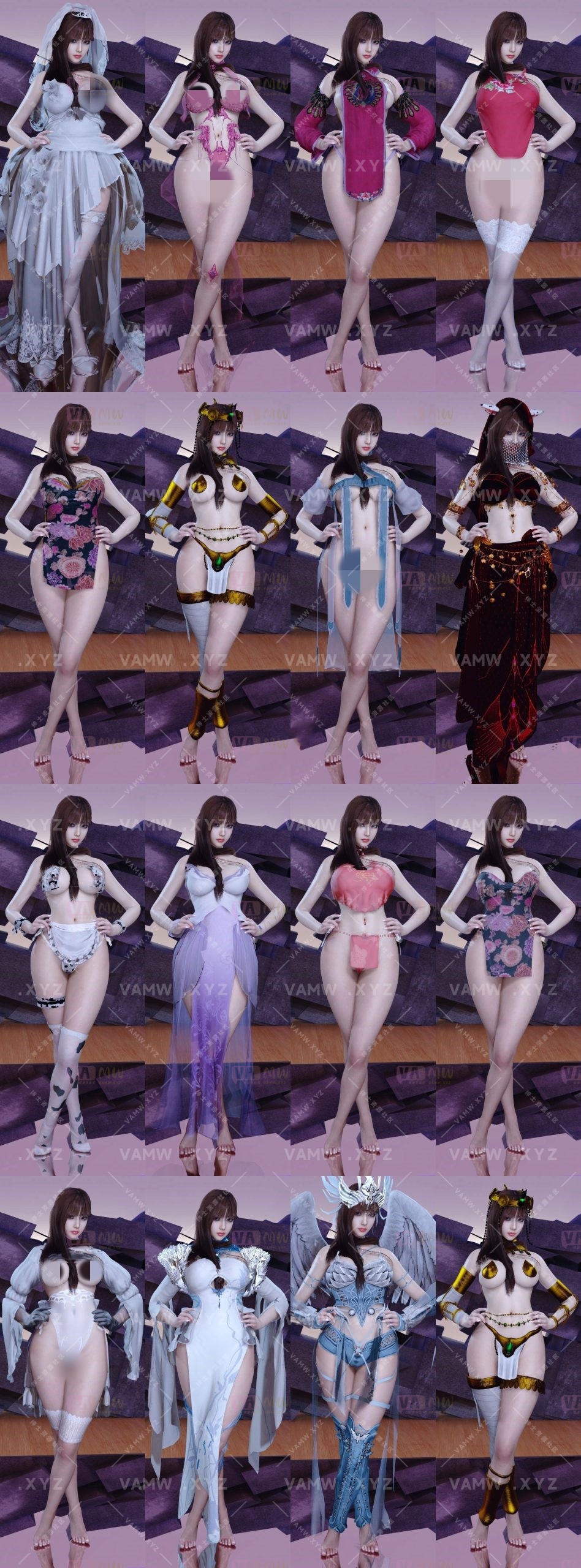 【精】VAM服饰合集Qing服装资源合集 更新至【2025-01-02】 