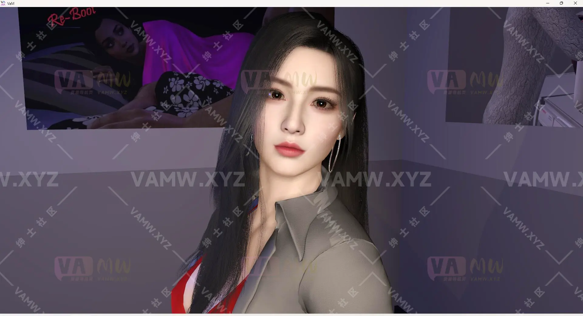 人物Looks-VAM虚拟女友游戏人物-pimax.秘书.1/Character Looks-VAM Virtual Girlfriend Game Character-pimax.Secretary.1-VAM资源站