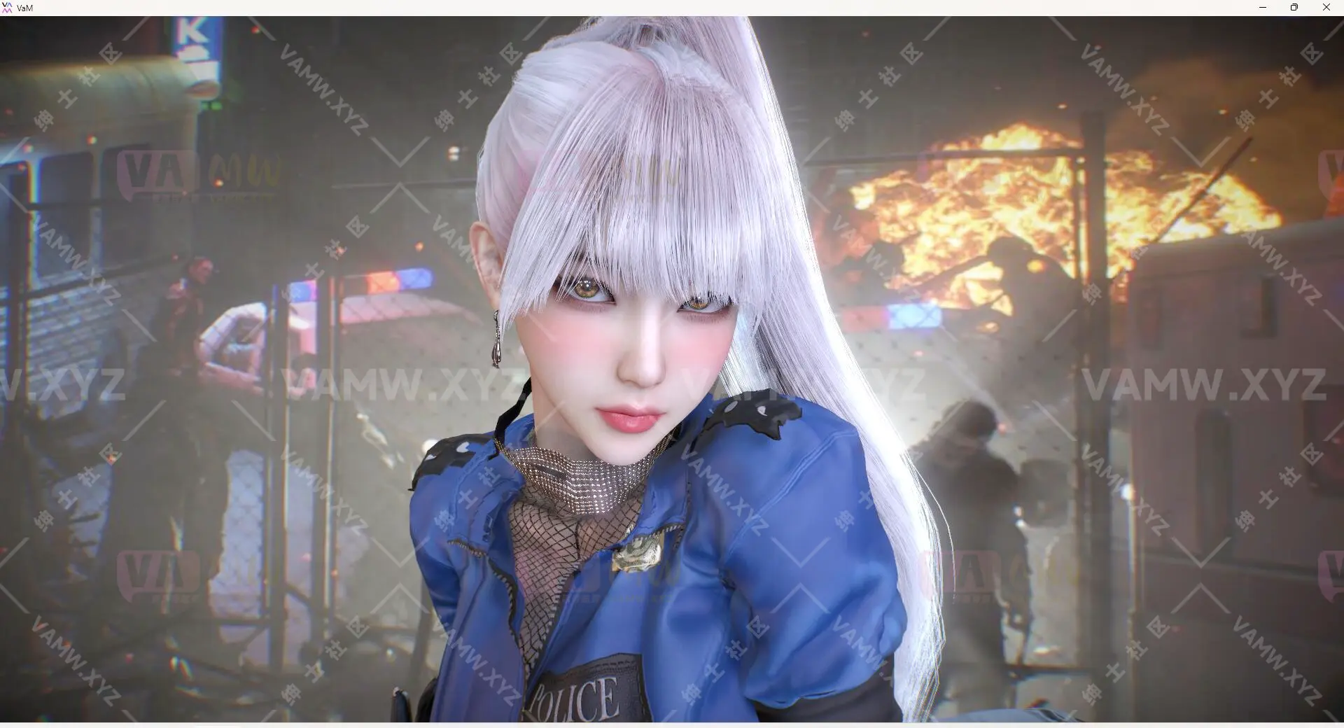 人物Looks-VAM虚拟女友游戏人物- TSX.性感小女警.1/Character Looks-VAM Virtual Girlfriend Game Character-TSX. Sexy Little Policewoman.1-VAM资源站