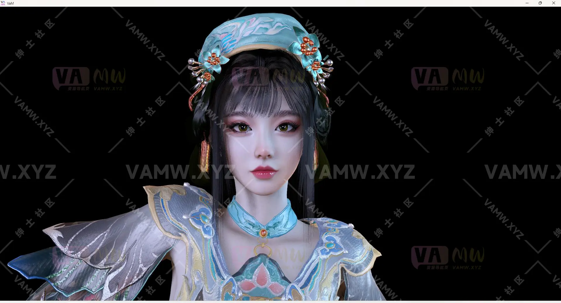 人物Looks-VAM虚拟女友游戏人物-古风美女 未知.彩云瑶.1/Character Looks-VAM Virtual Girlfriend Game Character-Ancient Beauty Unknown. Cai Yunyao.1-VAM资源站
