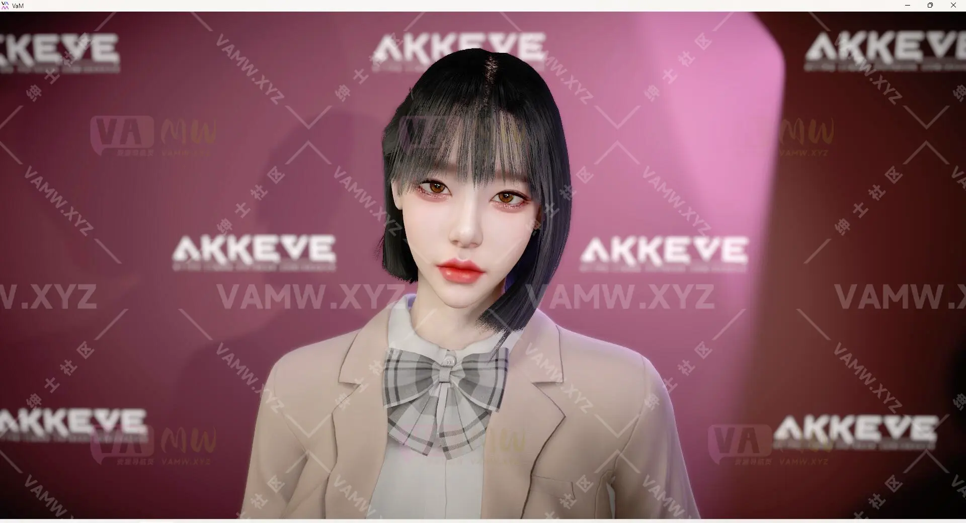 人物Looks-VAM虚拟女友游戏人物-AKKEVE.Min_Seo.1/Character Looks-VAM Virtual Girlfriend Game Character-AKKEVE.Min_Seo.1-VAM资源站
