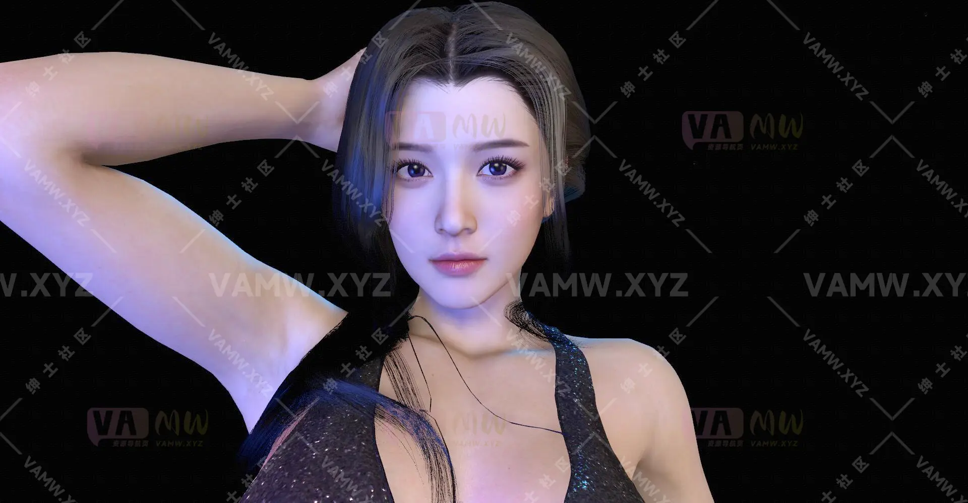 VAM人物Looks-VAM虚拟女友游戏人物-Dmoold.静.1/VAM Character Looks-VAM Virtual Girlfriend Game Character-Dmoold.Jing.1-VAM资源站