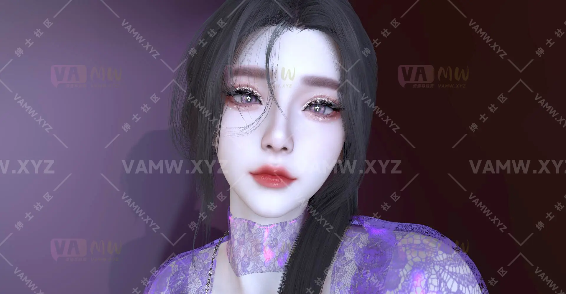 VAM人物Looks-VAM虚拟女友游戏人物-vamxw.紫云夫人.1/VAM Character Looks-VAM Virtual Girlfriend Game Character-vamxw.Mrs. Ziyun.1-VAM资源站