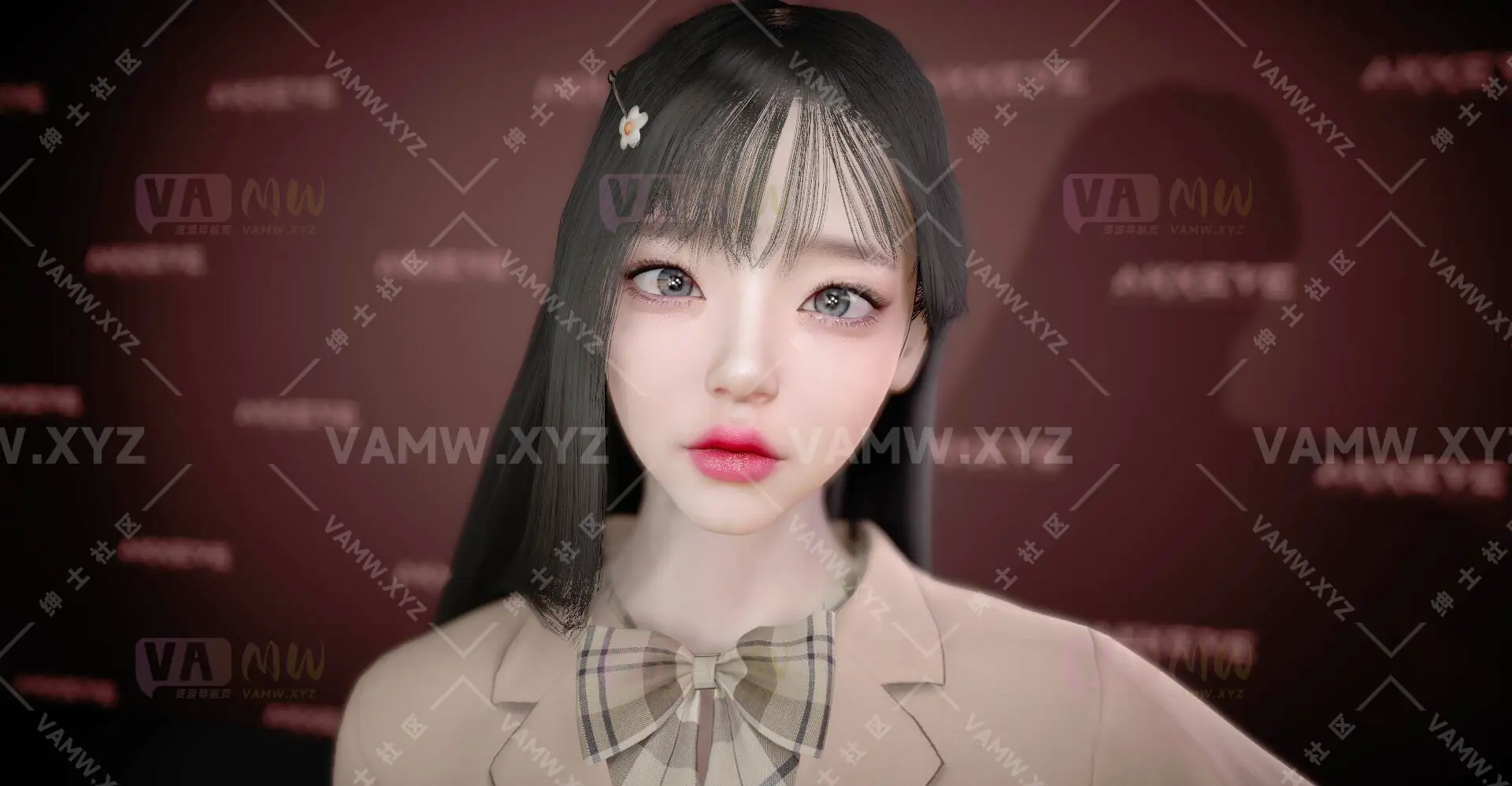 人物Looks-VAM虚拟女友游戏人物-AKKEVE.046_Eun_Mi.1/Character Looks-VAM Virtual Girlfriend Game Character-AKKEVE.046_Eun_Mi.1-VAM资源站