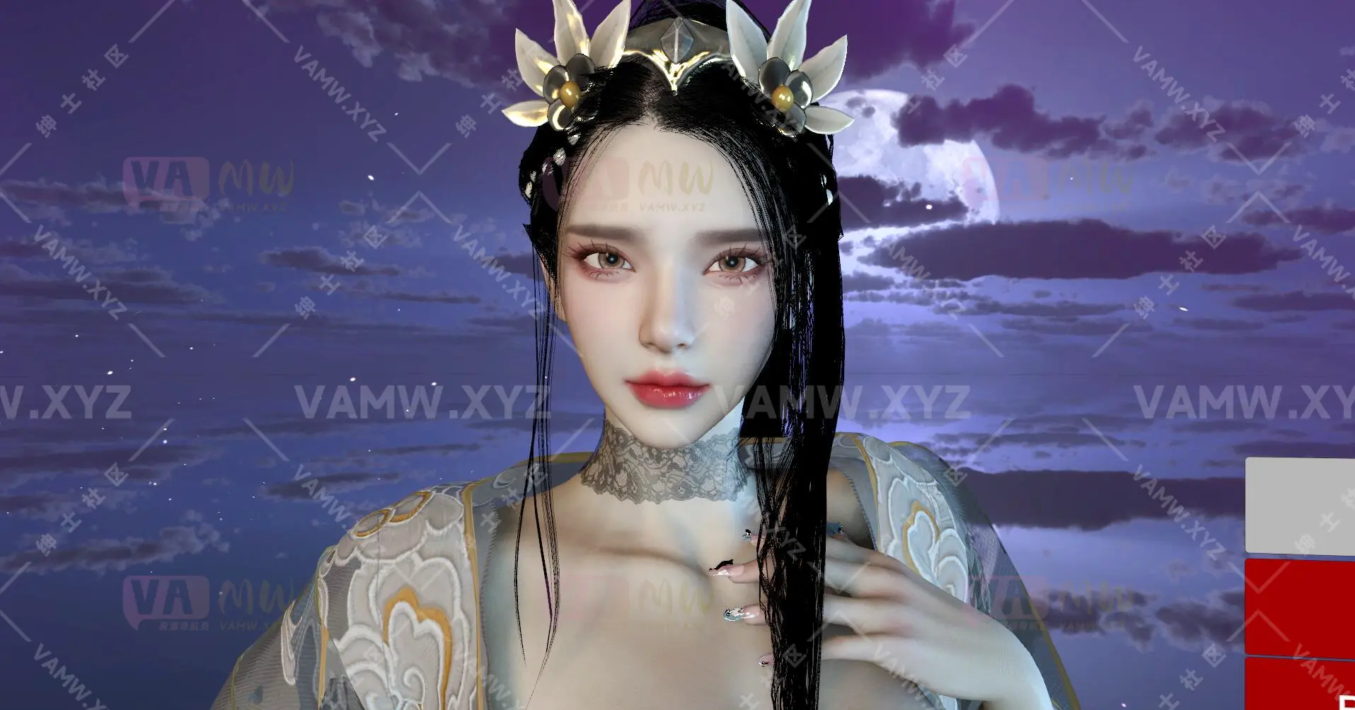 人物Looks-VAM虚拟女友游戏人物-古风美女 HMZ.寒玉.1/Character Looks-VAM Virtual Girlfriend Game Character-Ancient Beauty HMZ. Han Yu.1-VAM资源站