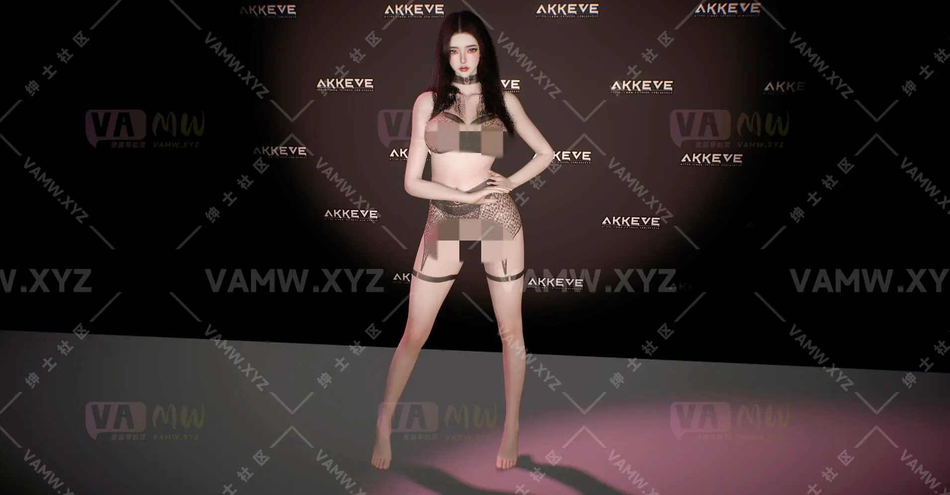 人物Looks-VAM虚拟女友游戏人物-AKKEVE.047_Nina.1/Character Looks-VAM Virtual Girlfriend Game Character-AKKEVE.047_Nina.1-VAM资源站